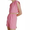 Women's Waffle Knit Crop Top - Aureum - 2 of 4
