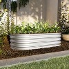 Okak Silver Galvanized Raised Garden Bed Kit, Heavy Duty Rust-Resistant Planter Box for Vegetables/Flowers/Herbs Easy Assembly - 2 of 4