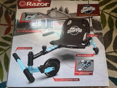 Crazy Cart Shuffle by Razor – Kid-Powered Drifting Go-Kart for Ages 4+,  Crazy Cart Drift Bar Technology, Adjustable Frame with 5 Length Settings