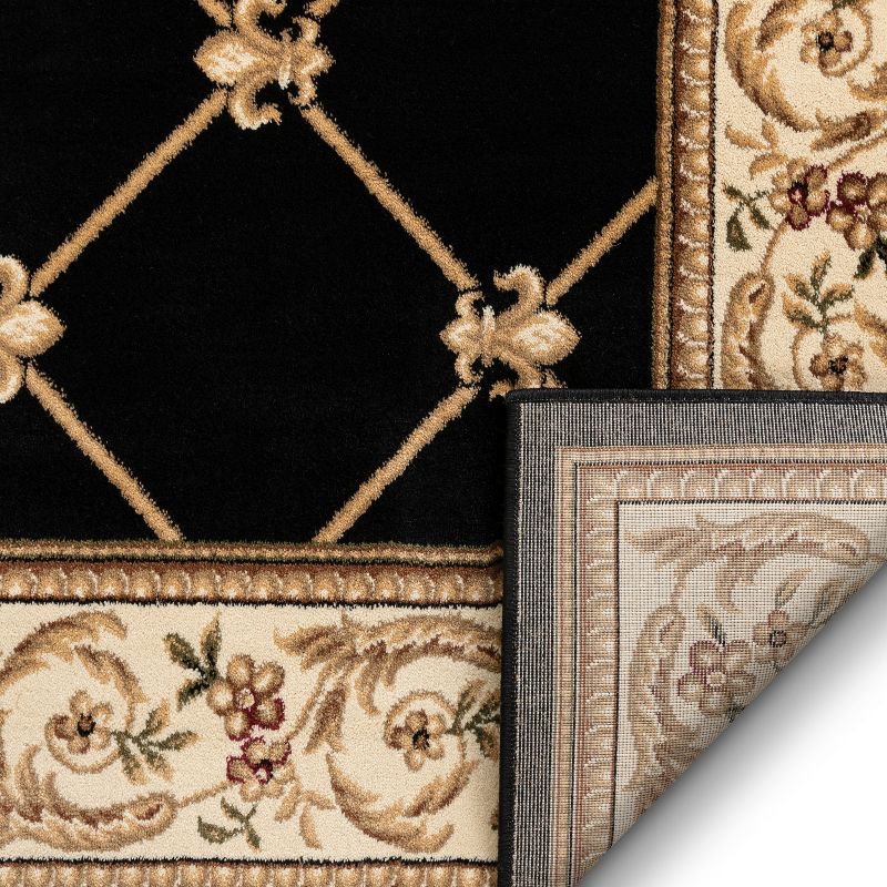 Patrician Trellis French European Formal Traditional / Contemporary Floral Thick Soft Plush Area Rug, 6 of 10