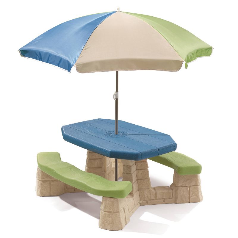 Step2 Octagon Picnic Table with Umbrella, 1 of 4