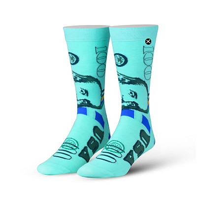 ODD SOX, Money, Bills Currency, Novelty Crew Socks, Funny Cool Silly