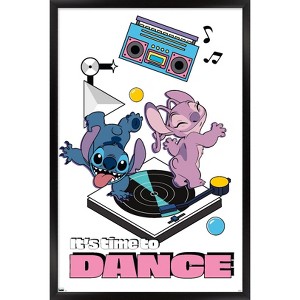 Trends International Disney Lilo and Stitch - Time To Dance Framed Wall Poster Prints - 1 of 4