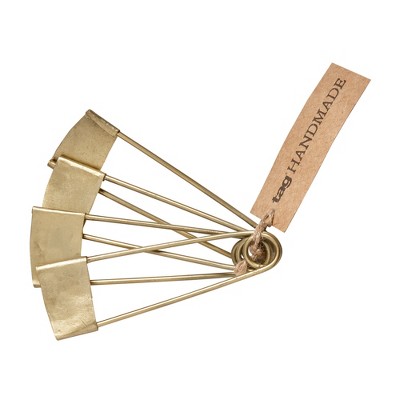 tagltd Safety Pin Napkin Ring Set Of 4, 4.5L x 1.0W x .25H inches