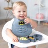 Bumkins DC Comics Batman Grip Dish - Gray - 3 of 4