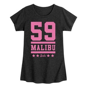 Girls' - Barbie - 59 Malibu Barbie Fitted Short Sleeve Graphic T-Shirt - 1 of 4
