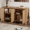 Modular 4-Door Sideboard Buffet Cabinet with Adjustable Shelves, Modern Storage Cabinet for Dining Room, Kitchen, or Living Room-Tanpinhause - 3 of 4