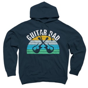 Adult Design By Humans Retro Dueling Electric Guitar Dad By DragonTee Pullover Hoodie - 1 of 2