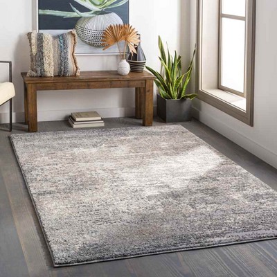 Oostzaan Medium Gray Hand-Knotted Wool Area Rug 5'3" x 7'3"