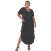 Plus Size Short Sleeve V-neck Maxi Dress - 2 of 4