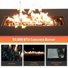 Mondawe Charcoal 24" H All-Weather Concrete Propane/Natural Gas Outdoor Fire Pit Table - 4 of 4