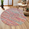 Washable Modern Braided Printed Rug Non Slip Low Pile Rug Soft Solid Throw Floor Cover Foldable Indoor Carpet for Living Room Bedroom Playroom Nursery - 3 of 4
