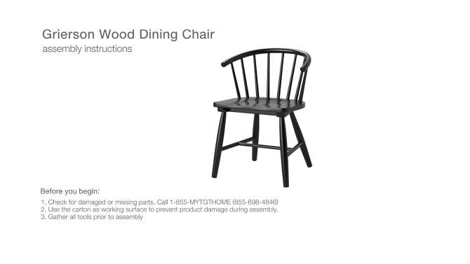 Dining Chairs Dining Chairs Black - Threshold&#8482;, 2 of 6, play video