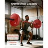 VEVOR 7FT Barbell Bar, Fits 2-Inch Weight Plates, Barbell Bar with Knurled Grip for Strength Training, Weightlifting, 1000lbs/453kg Capacity, Red - 3 of 4