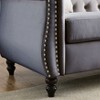 CAVINAS Sectional Sofa, Modern Memory Foam Couch, Chair Bed Sleeper with Roll-up Armrests for Adults for Living Room, Bedroom - 2 of 4