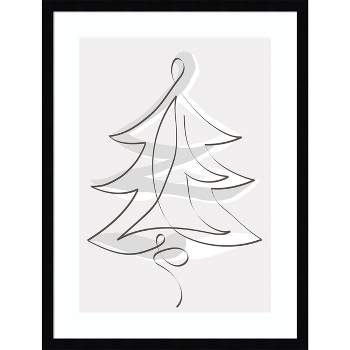 Amanti Art Merry Christmas 2 by Design Fabrikken Wood Framed Wall Art Print 19 in. x 25 in.