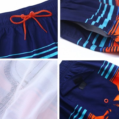 Мужские брюки Rokka&Rolla Men's 8'' Swim Trunks-Tropical Palm, size XX Large — фото 5