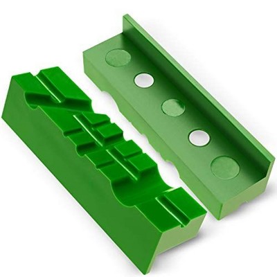 Mission Automotive Vise Soft Jaws/Vice Jaw Pads - Magnetic - 4.5 Inch Length, Multi-Groove Design, Durable TPU Rubber Covers
