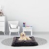 Precious Tails Eyelash Faux Fur Bordered Cat and Dog Mat - S - Gray - 4 of 4