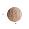 Brown Beige And Chocolate Ombre Washable Indoor Outdoor Area Rug - 3 of 4