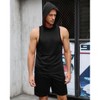 Men's Athletic Tracksuit Set Sleeveless Hooded Tanks Tops Sweatsuit 2 Piece Casual Sports Shorts Set - 4 of 4