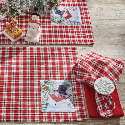 Park Designs Flurry Snowman Dishtowel