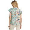Women's Mixed Print Surplice Top - entro - 3 of 4