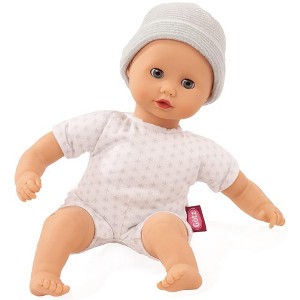 Gotz Muffin to Dress 13" Soft Body Baby Doll with Blue Sleeping Eyes & Grey Cap - 1 of 4