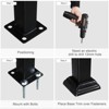 Karl Home | Outdoor Metal 4-Step Handrail Stair Railing - 2 of 4