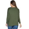 Womens Oversized Long Sleeve Dolman Top - 24seven Comfort Apparel™ - 3 of 4