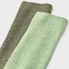 Men's 2pk Casual Crew Socks - Goodfellow & Co™ Olive Green 6-12 - 3 of 3