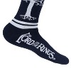 Lord of the Rings Socks White Tree Of Gondor Design Mid-Calf Adult Crew Socks Black - 3 of 4