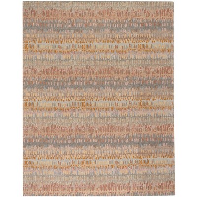 Stone Abstract Handmade Wool Rug, 8' x 10'