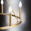 Urban Ambiance Luxury Modern Farmhouse Indoor Chandelier,  24-7/8''H x 27-5/8"W x 27-5/8''D,  Vintage Brass Finish, UHP4601 - 4 of 4