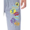 The Big Bang Theory Mens' Bazinga! Comic Sayings Jogger Pajama Pants Grey - 2 of 3