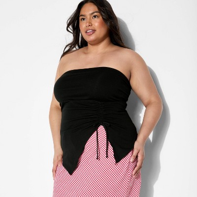 Women's Asymmetrical Slim Fit Tube Top - Wild Fable™