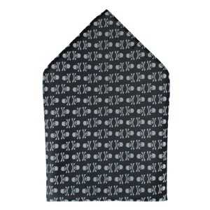 Ascentix Pirate Skull and Crossbones Pocket Square - 1 of 3
