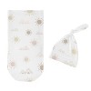 Sweet Jojo Designs Girl Baby Cocoon and Beanie Hat Swaddle Wrap Desert Sun Pink Mauve, Taupe and White 2pc - 2 of 4