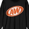 A&W Logo Women's Black Long Sleeve Shirt - 2 of 3