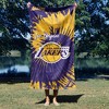 NBA Los Angeles Lakers Tie Dye Beach Towel 30 x 60 inches - 4 of 4