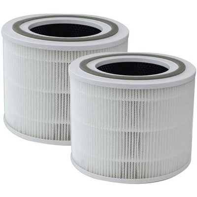 Nispira 3-in-1 True HEPA Carbon Filter Replacement Compatible with Puro240 240 Air Purifier, 2 Packs