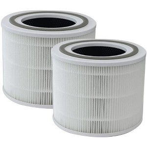 Nispira 3-in-1 True HEPA Carbon Filter Replacement Compatible with Puro240 240 Air Purifier, 2 Packs - 1 of 4