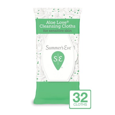 Summer's Eve Feminine Cleansing Wipes - Aloe Love - 32ct