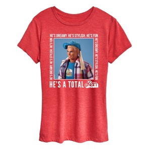Women's - Barbie - Hes A Total Ken Short Sleeve Graphic T-Shirt - 1 of 4