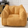 Vynxaria Bean Bag Seats - Cozy Yellow Lounge Chair for Living Rooms and Bedrooms - 2 of 4