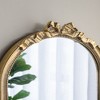 FONTOI Baroque Style Gold Arch Mirror Decorative Wall Accent Elegant Statement Piece for Bathroom Bedroom or Living Room, Gold, 23.6"*1.6"*37.3" - 4 of 4