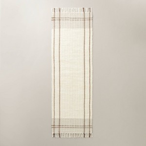 Neutral Color Block Plaid Handmade Woven Area Rug Tan/Cream/Cocoa - Hearth & Hand™ with Magnolia - 1 of 4