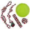 Prime Pets 5 Pcs Dog Toys, Dog Rope Toys and Flying Disc Set for Small and Medium Dogs - 2 of 4