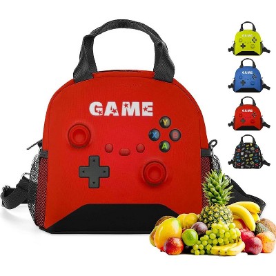 Insulated Lunch Box for Boys Girls, Game Lunch Bag for School Work Office Travel Picnic Hiking Beach