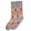 Memoi Men's Tasty Hot Dogs Bamboo Blend Novelty Crew Sock - 3 of 4